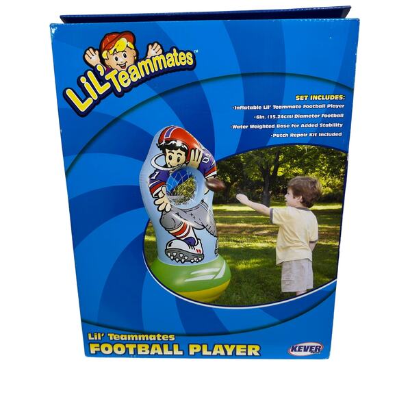 Kever Lil Teammates Football Player Inflatable 50" Football Player NIB - Picture 1 of 6